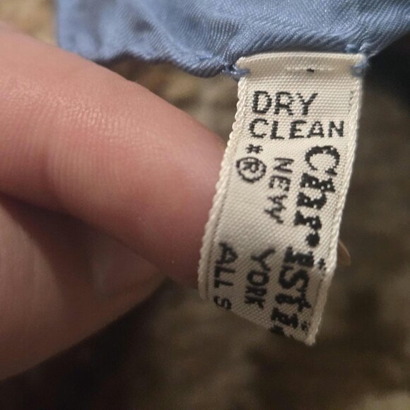 Vintage Christian Dior Silk Scarf 70s 1970s 80s 1980s Handkerchief Retro Dots - Picture 4 of 9